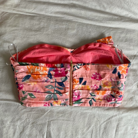 NWOT Lovers+Friends Twist Turn Sunset Floral Small - Picture 6 of 10